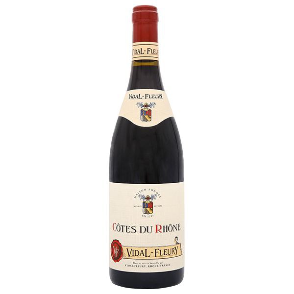 Вино Vidal-Fleury. Кот дю Рон 2020 чер 0,75л 14%